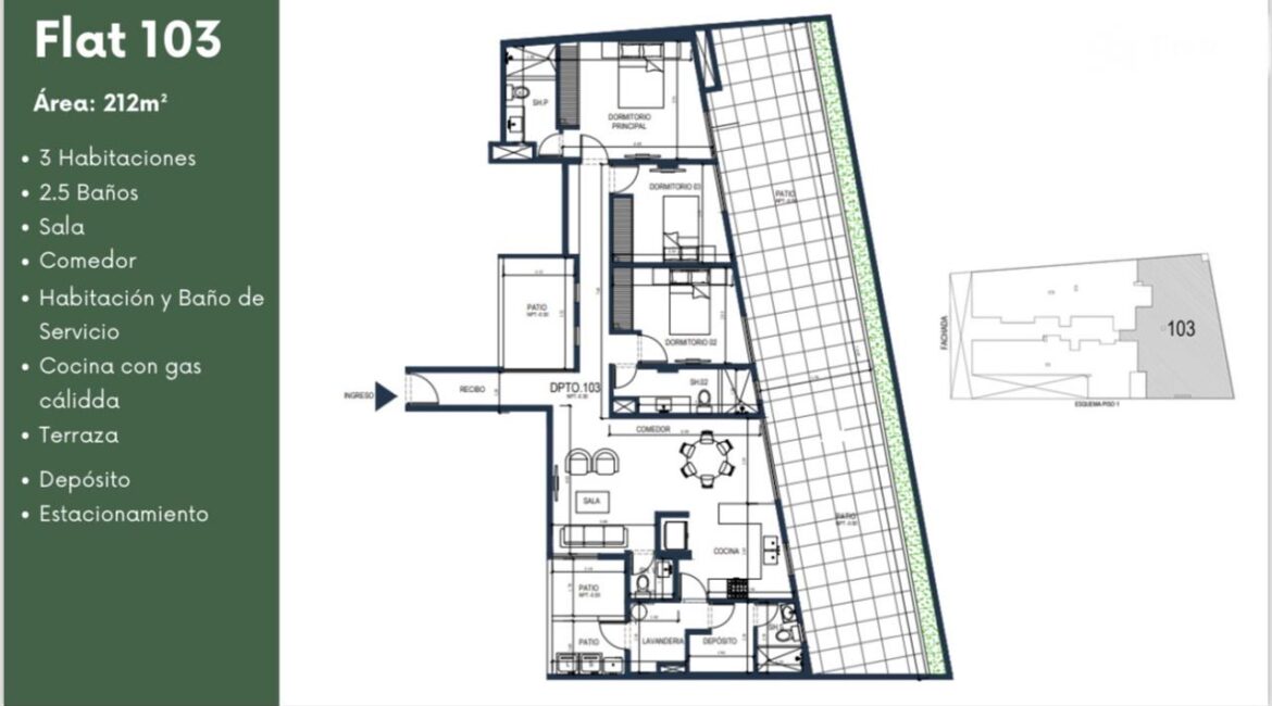 Venta de Departamento en Proyecto 103 – Chacarilla, Surco