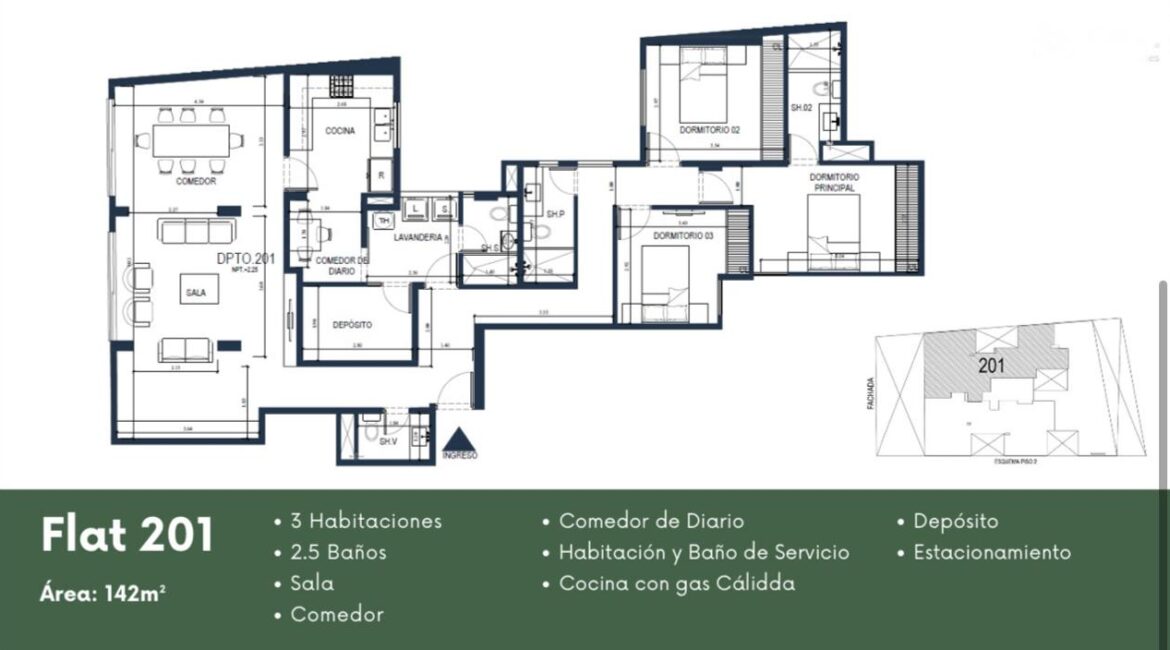 Venta de Departamento en Proyecto 201– Chacarilla, Surco