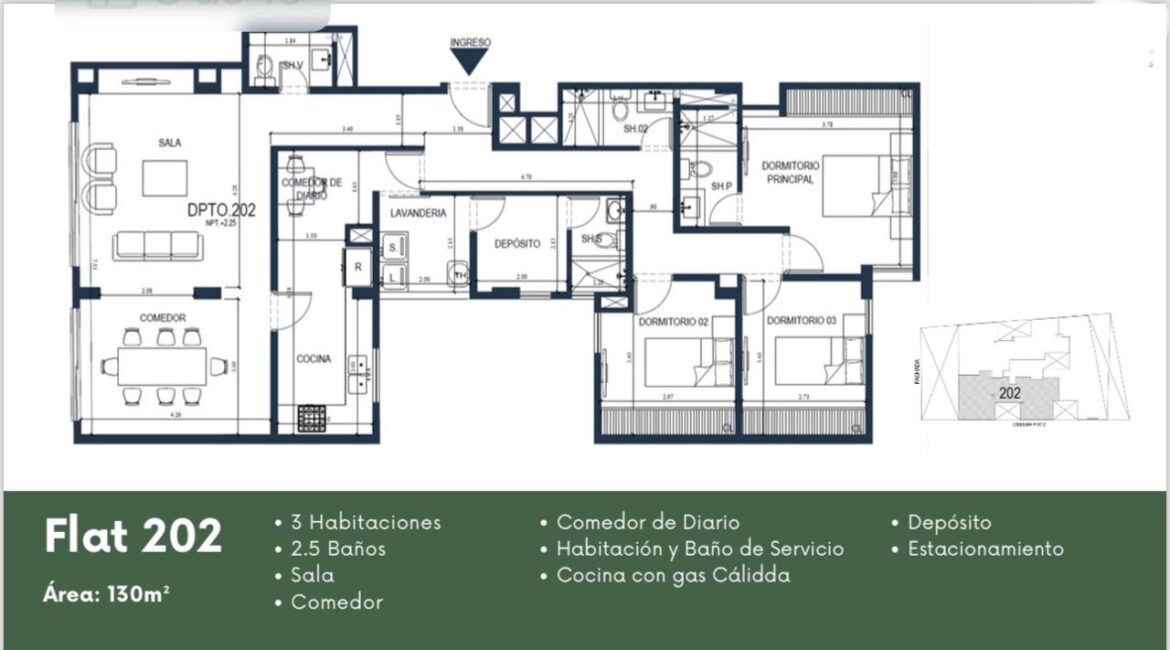 Venta de Departamento en Proyecto 202 – Chacarilla, Surco