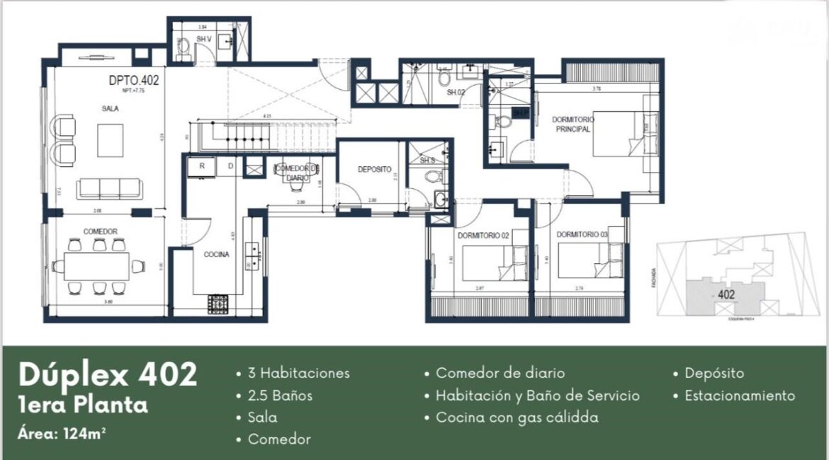 Venta de Dúplex 402 en Proyecto – Chacarilla, Surco